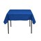 1 Yard Royal Blue Square Tablecloth Washable Polyester for Square or Round Tables 60 x 60 Inch Width